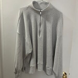 Abercrombie zip ribbed lounge Sweater